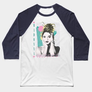 Madonna // Original 80s Vintage Style Design Baseball T-Shirt